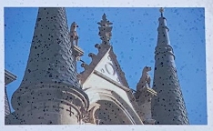 The dogs take pride of place atop Inverness Town House (Credit: National K9 Memorial Trust)