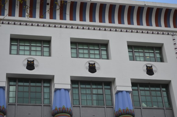 See the Carreras cats at Greater London House, 180 Hampstead road, London NW1 7AW.